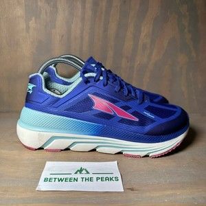 Altra Womens Duo Zero Drop Running Shoes Blue Low Top Mesh Lace Up 8 EUR…